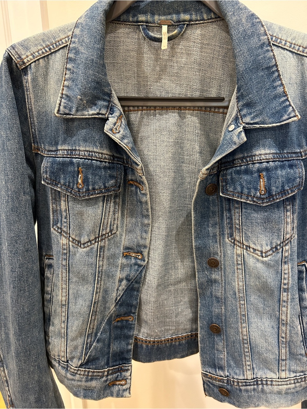 Free People Women's Blue Denim Jacket - Picture 5 of 5